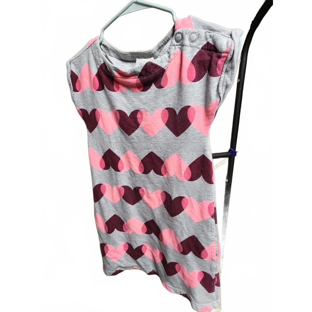 dCrazy 8 Gray Heart Dress Sz 8